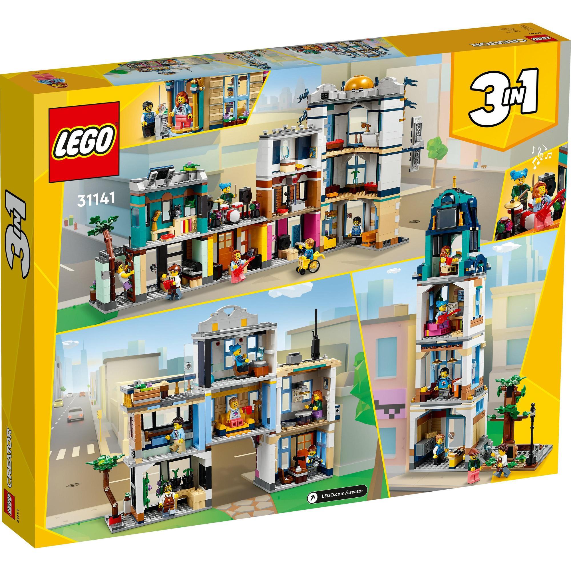 LEGO Creator 31141 Đồ chơi lắp ráp Khu phố trung tâm (1459 chi tiết)