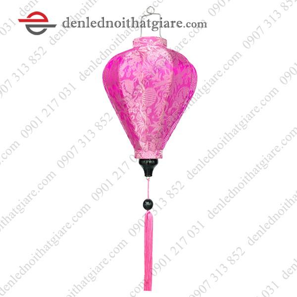 Đèn lồng HỘI AN vải lụa30cm kiểu củ tỏi 100F30