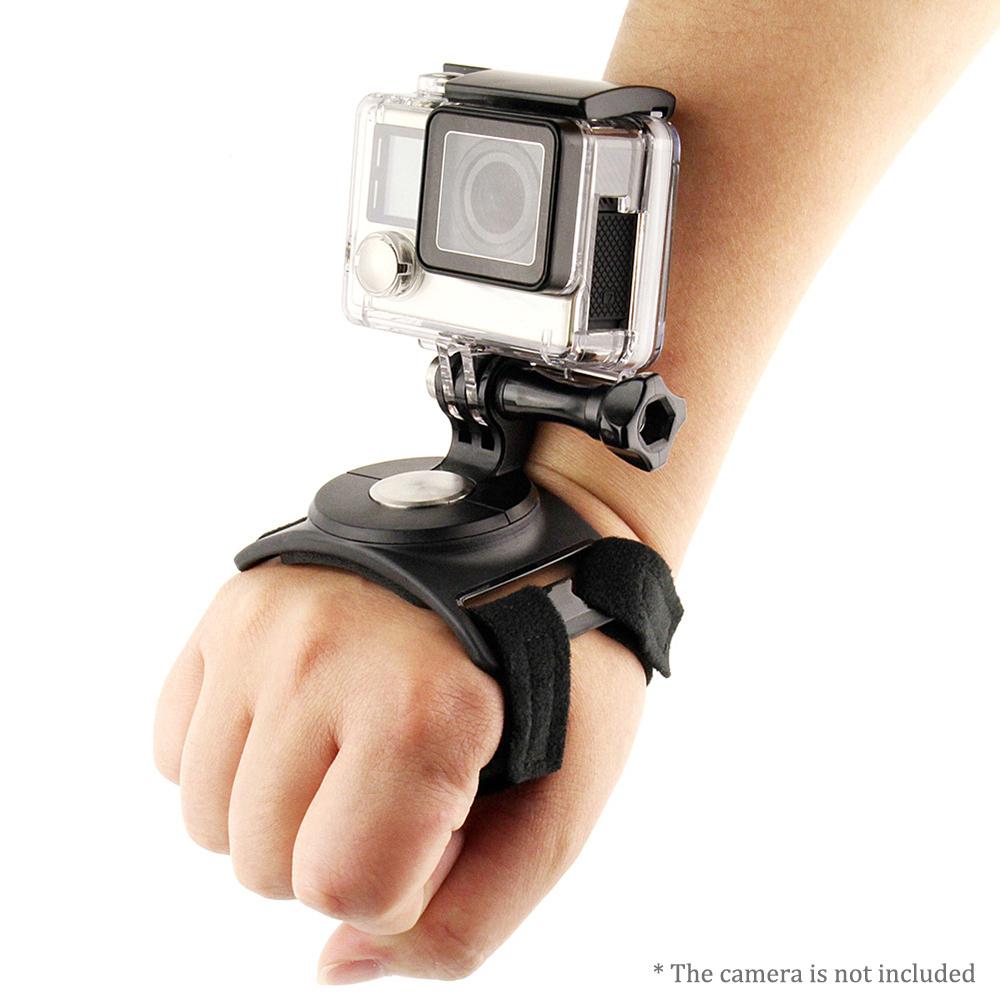 Dây đeo tay máy ảnh Đa chức năng Chụp ảnh Đai giữ cổ tay Xoay 360 ° Tương thích với GoPro Hero 6/5 Xiaoyi