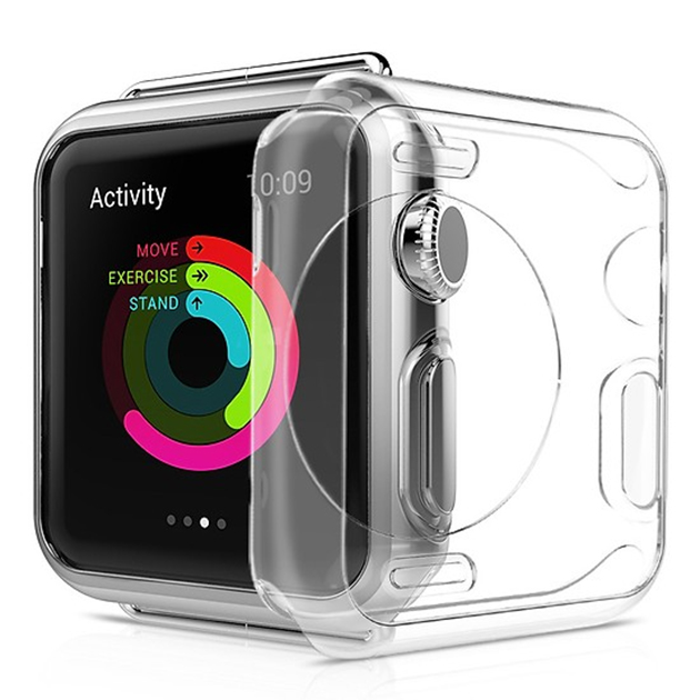 Case ốp bảo vệ silicon dẻo cho Apple Watch 40mm (chống va đập trầy xước, chống bụi, bảo vệ viền) - Hàng nhập khẩu