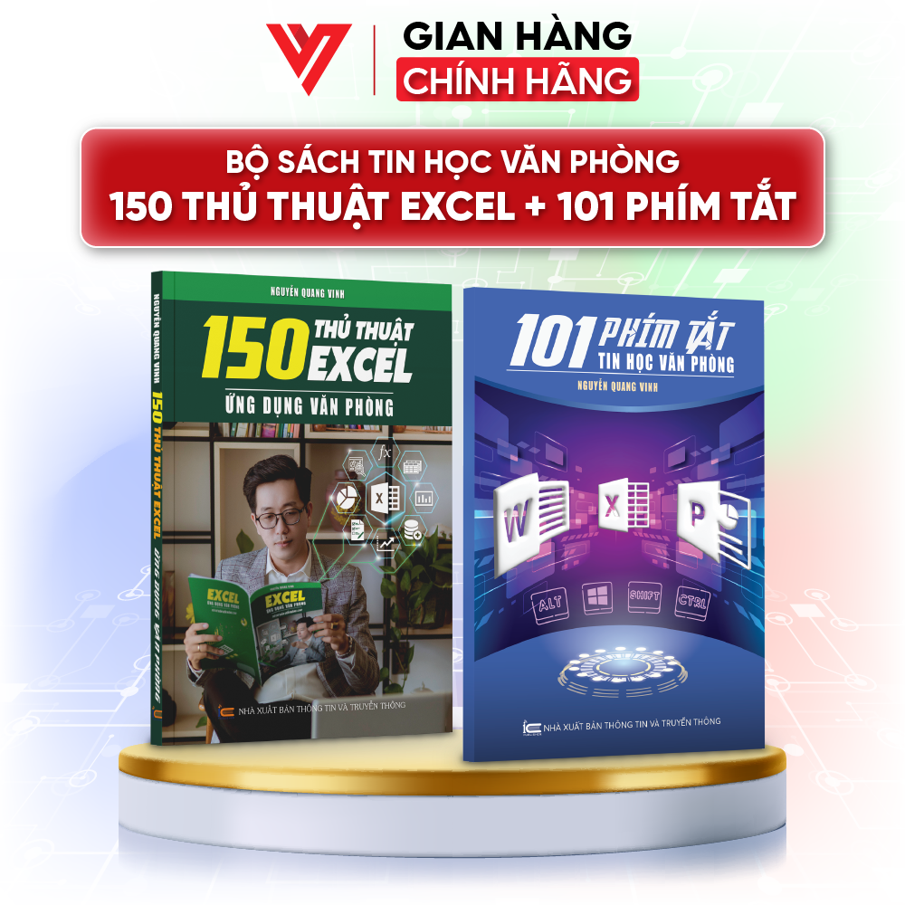 Bộ Sách Dạy Tin Học Văn Phòng 150 Thủ Thuật Excel Và 101 Phím Tắt Bí Quyết Làm Chủ Excel Nâng Cao