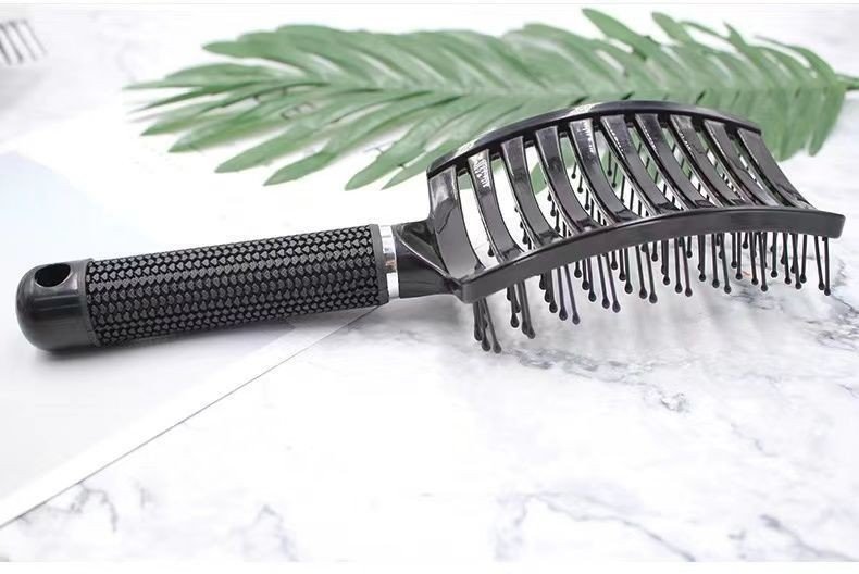 Lược gỡ rối,tạo phồng tóc,lược sấy tạo kiểu tóc bán nguyệt cỡ lớn chuyên dùng trong salon tóc