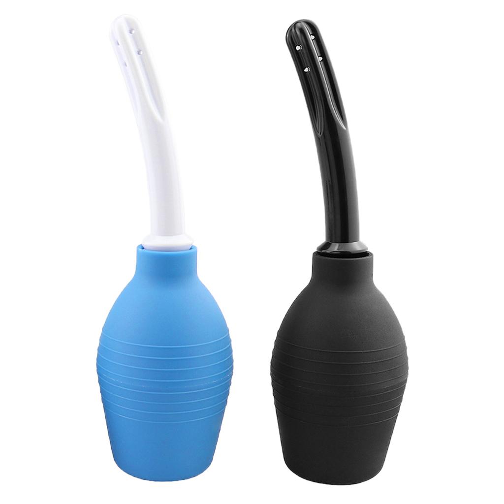 Men Women Enema Bulb Clean Anal High Grade Silicone Douche with Nozzle 310ml