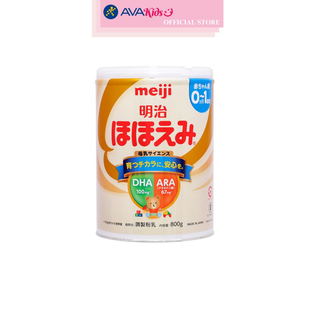 Sữa bột nội địa Nhật Meiji Hohoemi Milk 800g (0 - 12 tháng) - Hàng chính hãng