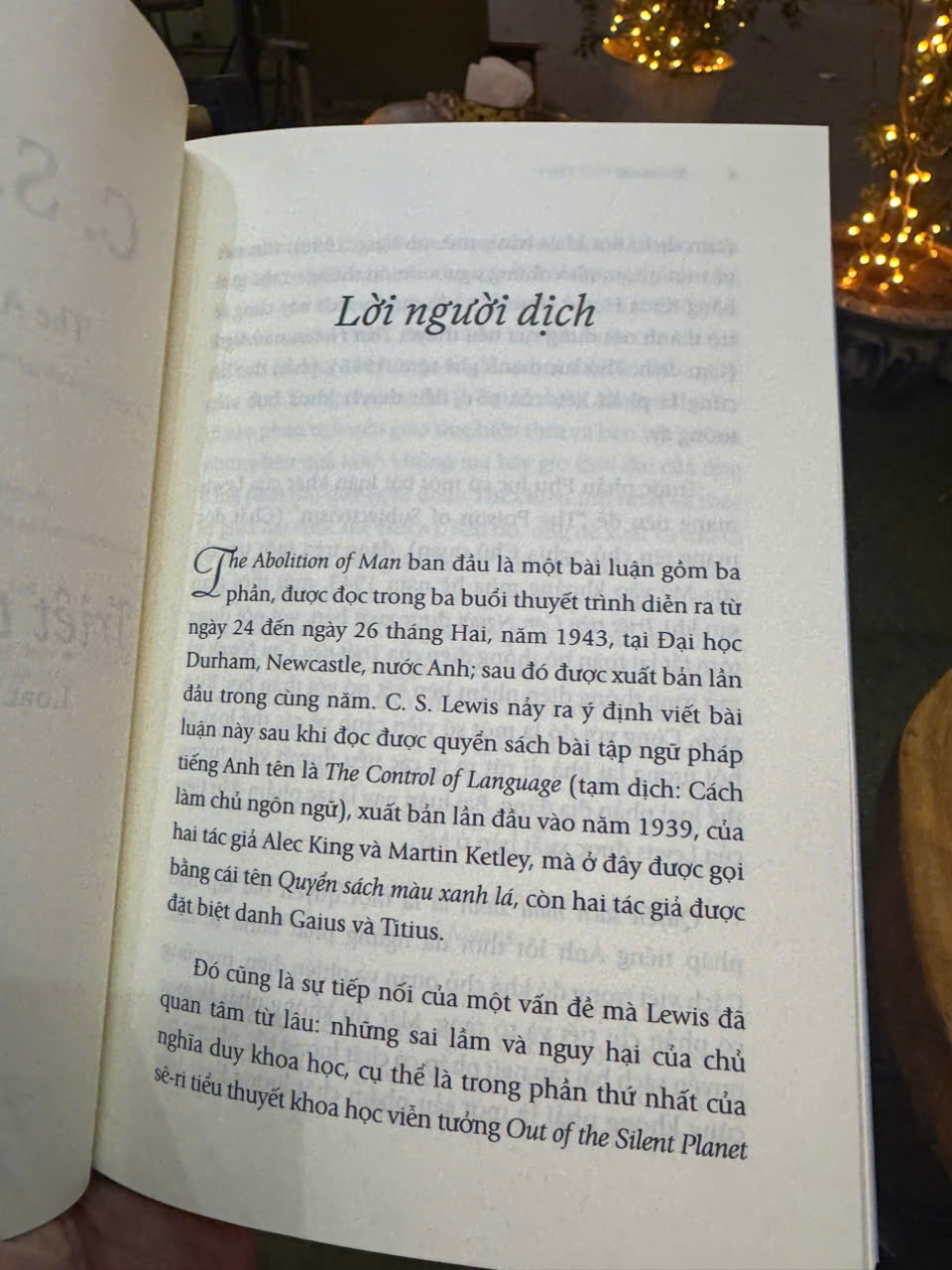 TRIỆT TIÊU CON NGƯỜI - The Abolition of Man - C. S. Lewis - Nguyễn Ba dịch – First News