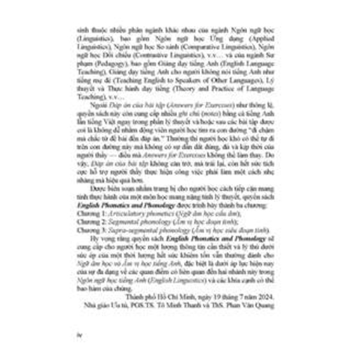 Ngữ Âm Học Và Âm Vị Học Tiếng Anh - English Phonetics And  Phonology - PGS.TS. Tô Minh Thanh; ThS. Phan Văn Quang