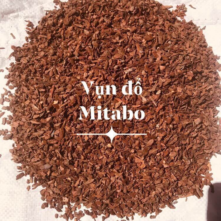 Vỏ thông đỏ trồng lan xay nhỏ kích thước 4-8mm vật tư trồng lan cao cấp Mitabo