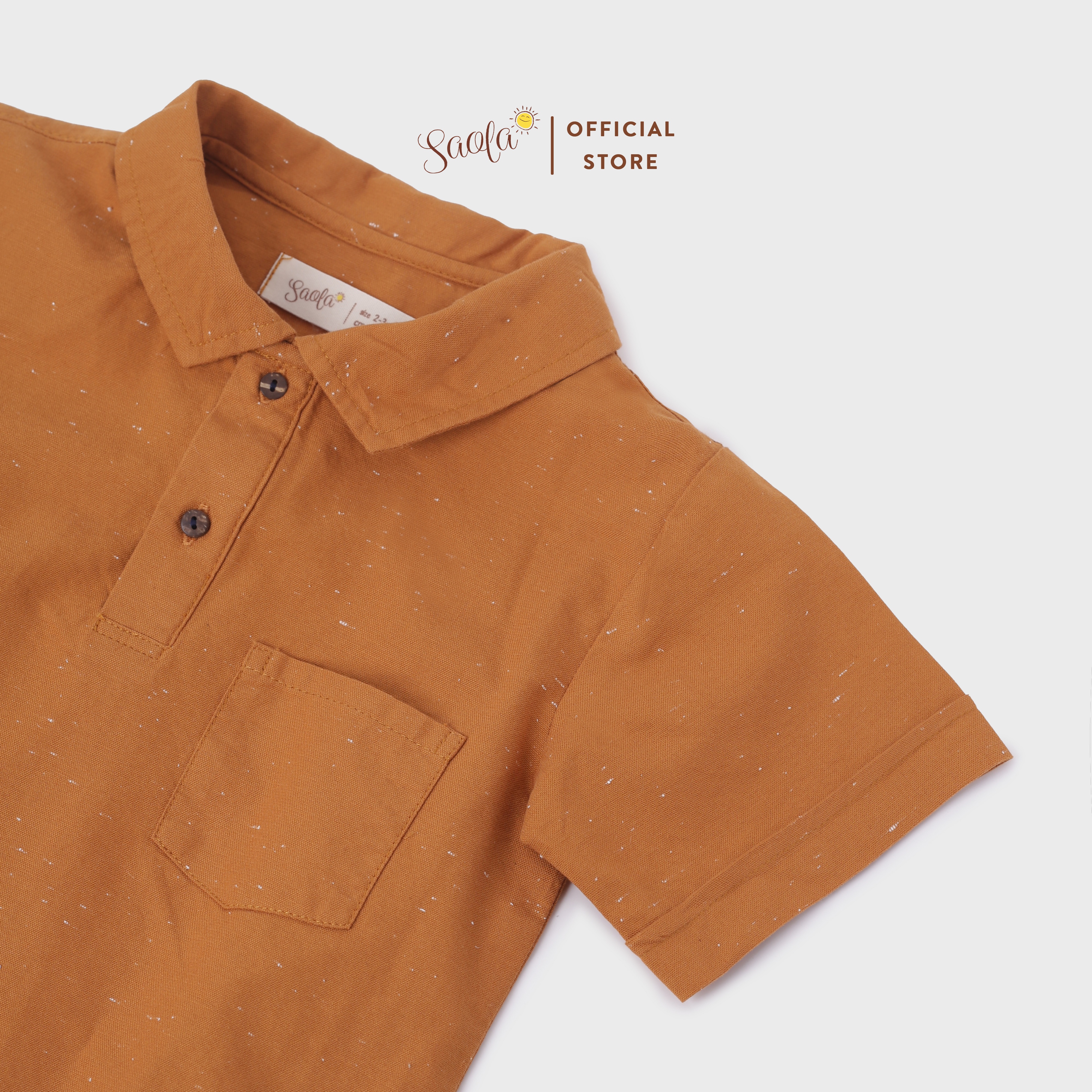 Áo Sơ Mi Oxford Cho Bé Trai Phong Cách Hàn Quốc Dễ Thương - ELFIN SHIRT - TOC008 - SAOLA KIDS CLOTHING