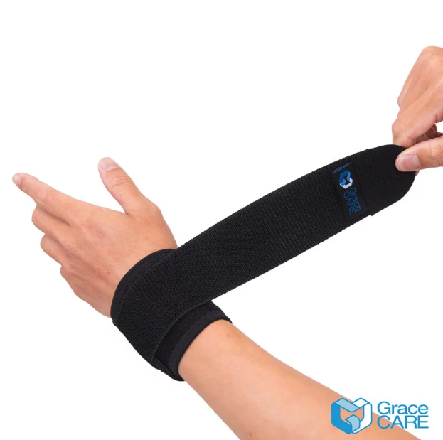 Đai quấn hỗ trợ cổ tay dây đai kép Grace Care WB222 thành phần có sợi than tre cao cấp