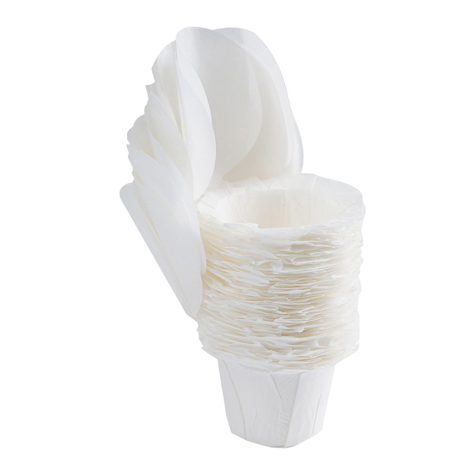 50Pcs Coffee Filters with Lid Coffee Pod Liner Paper Coffee Machine Filters for 1.0 & 2.0 Coffee Maker Part