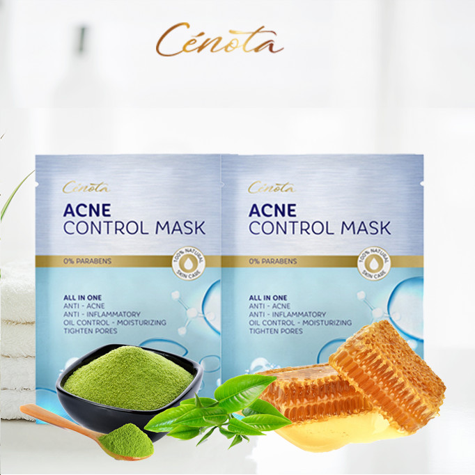 Combo 5 Mặt nạ Ngừa mụn Dưỡng ẩm Sáng da Cenota Acne Control