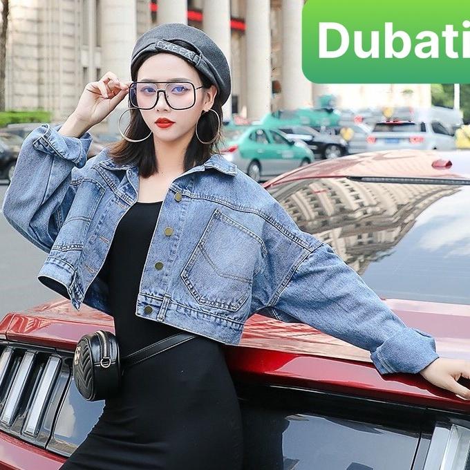 ÁO KHOÁC JEAN NỮ LƯNG KHUY SAU CAO CẤP DÁNG NGẮN TAY DÀI HÀN QUỐC- DUBATI FASHION