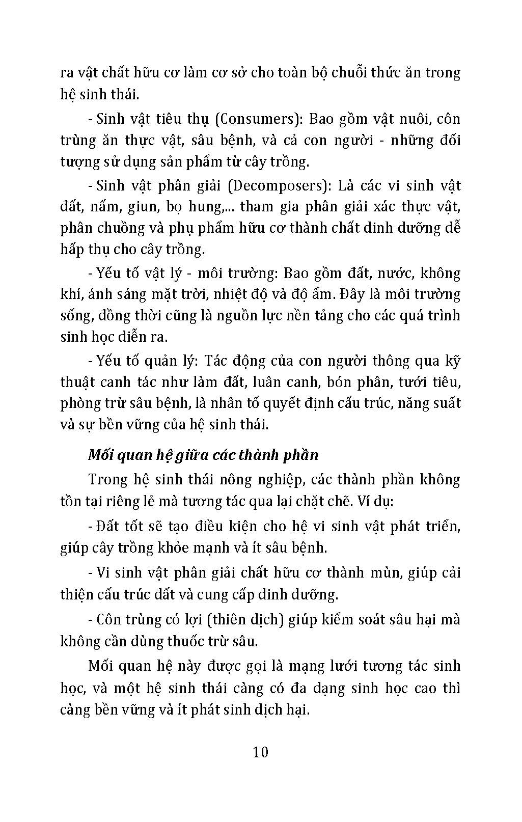 Nông Nghiệp Hữu Cơ - Phòng Trừ Sinh Học Cân Bằng Sinh Thái