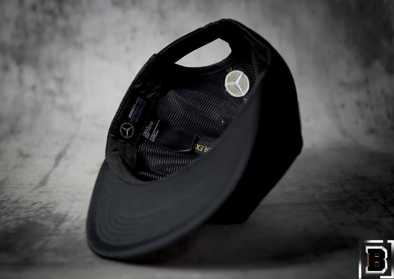 [ Miễn ship / giảm giá ] MŨ NÓN LƯỠI TRAI NAM NỮ SNAPBACK VÀNH PHẲNG MERCEDES CÁ TÍNH - màu đen