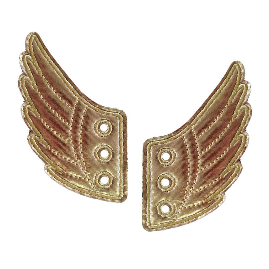 10-20pack 2Pcs Fashion Punk Angel Wings Shoes Sneaker Accessories Decorations