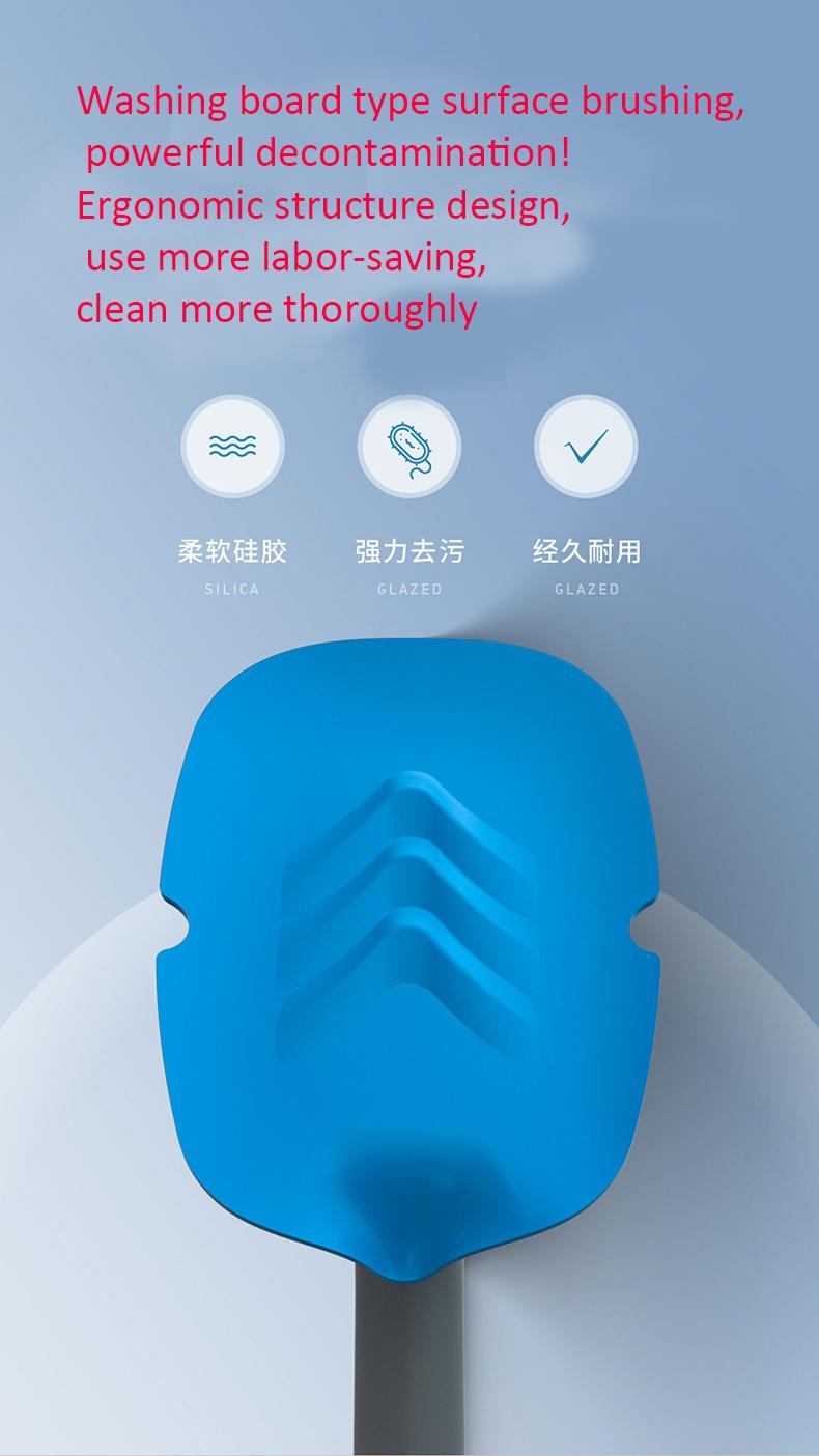 Bàn chải tay cầm dài toilet treo tường