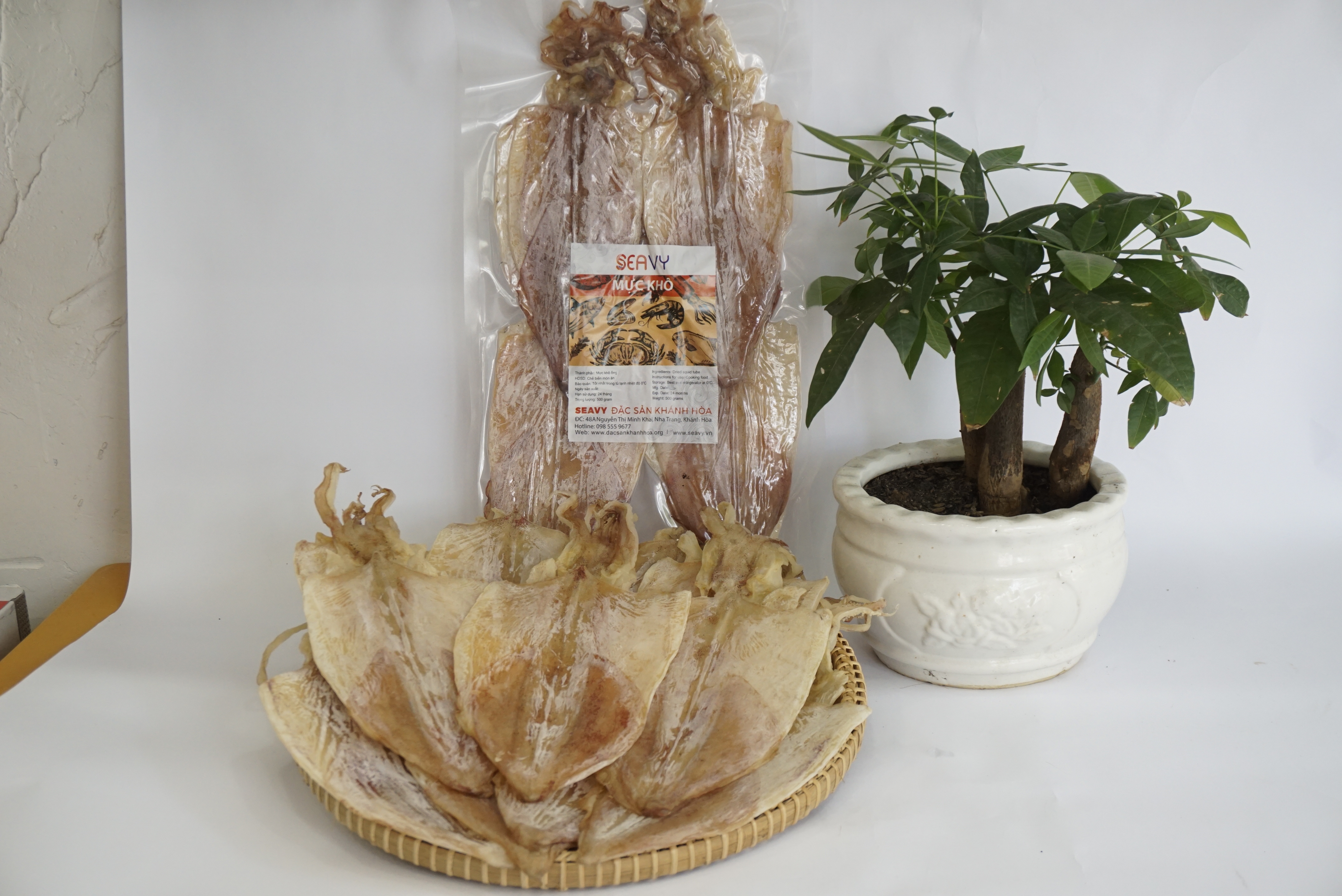Đặc Sản Nha Trang - Mực Khô Câu Size 30 Con/Kg Seavy Gói 500G