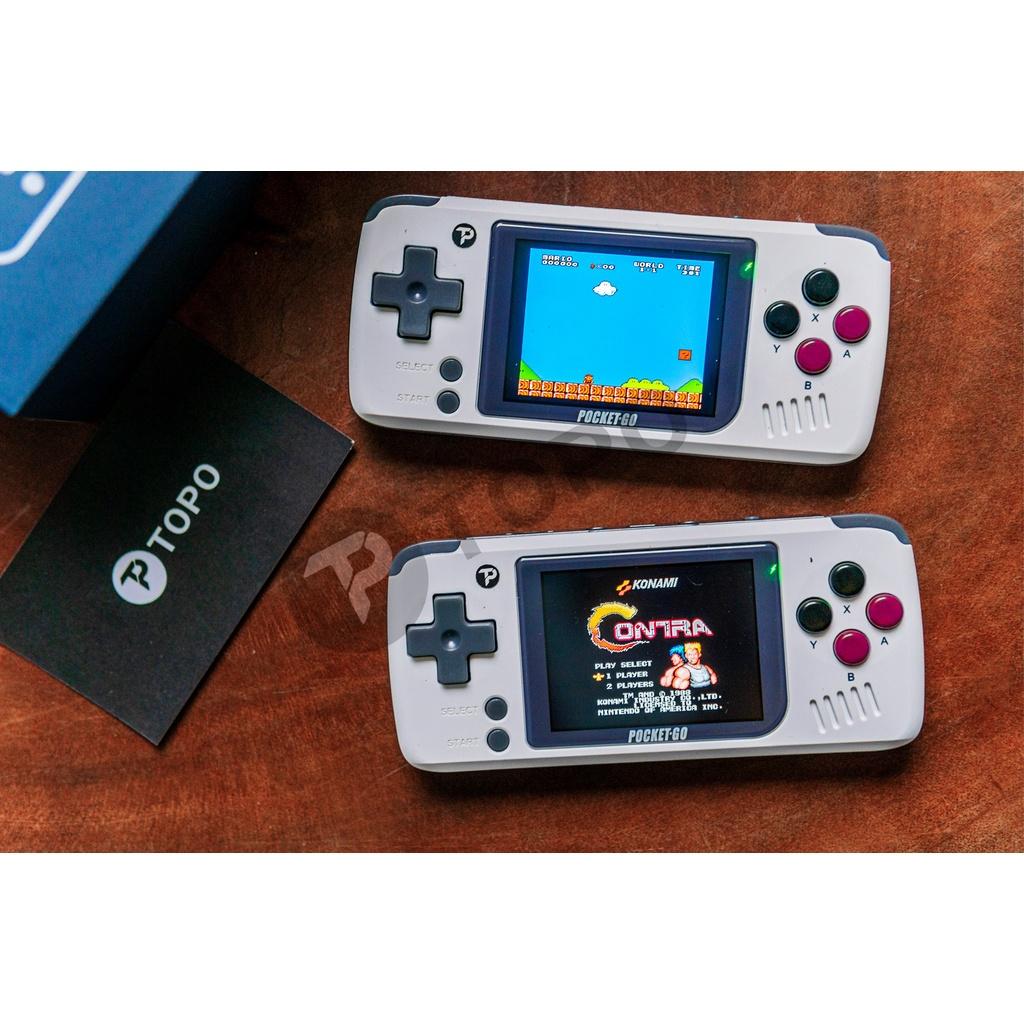 Máy chơi game Pocket Go Hàng Chính Hãng - Giả lập 16 hệ Retro, màn hình 2.5 inch IPS