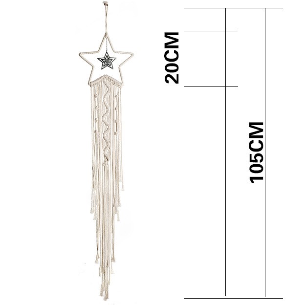 Dream Catcher Boho Treo Tường Hình Ngôi Sao