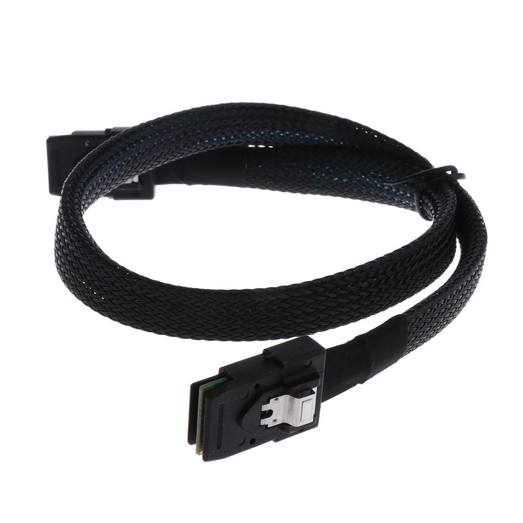 2Pcs Internal Mini SAS SFF 8087 to SFF 8087 36 Pin Cable, Male to Male 0.5M