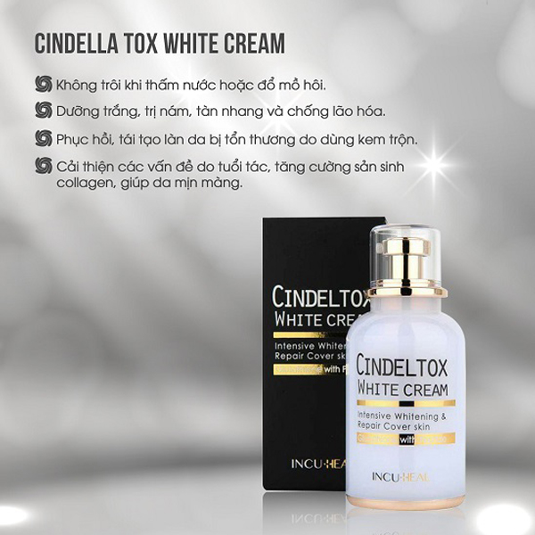 Kem dưỡng trắng da Cindel Tox White Cream