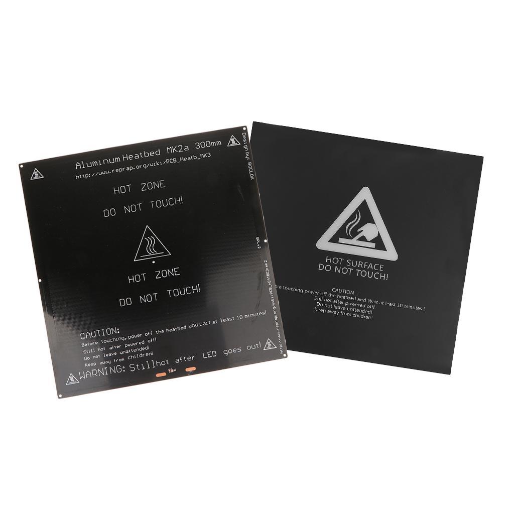 Aluminium Heated Bed 12V 24V Plat 300x300 +Build Surface for MK3A 3D Printer