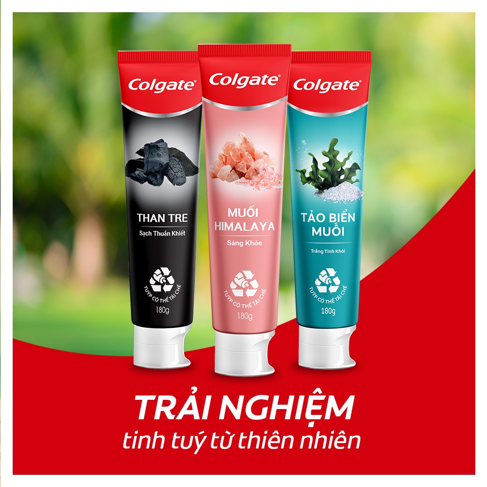 Kem đánh răng Colgate thiên nhiên muối hồng Himalaya 180g