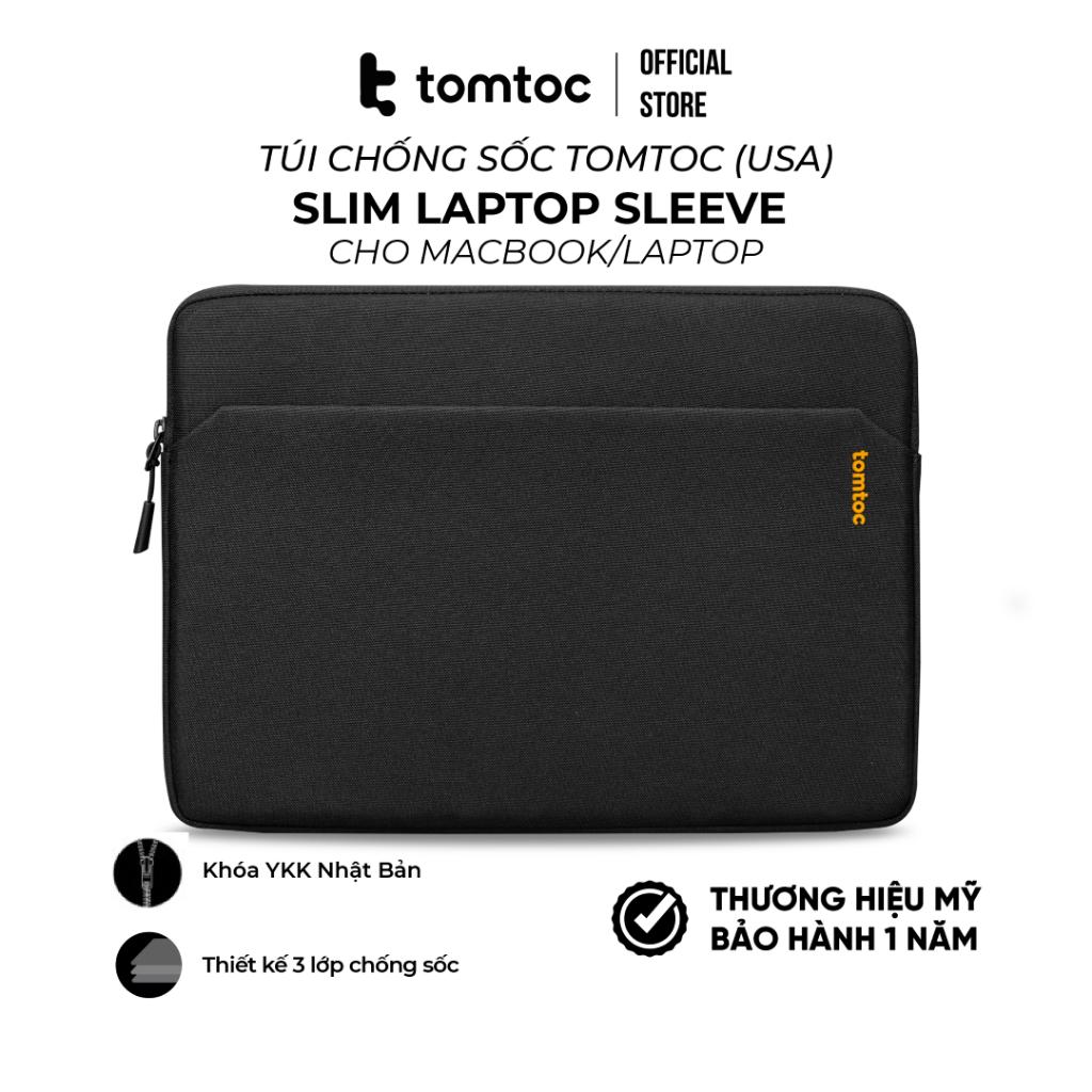 Túi Tomtoc (USA) Slim Laptop Sleeve cho Macbook Air/Pro 13 / Pro 14/ Air 15 M2/M1- Hàng chính hãƞg