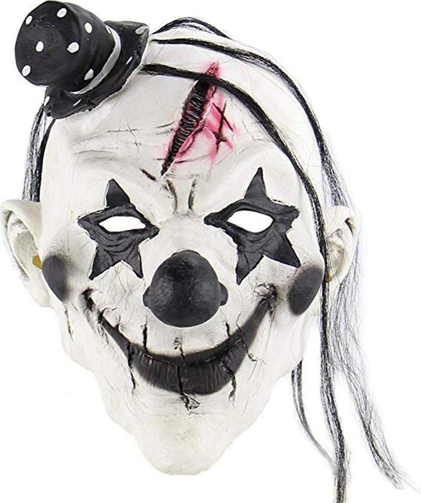 Mặt Nạ Halloween Cao Su Chú Hề Khủng Bố Đầu Bao Đáng Sợ Nhăn Nhó Mặt Nạ Dành Cho Người Lớn