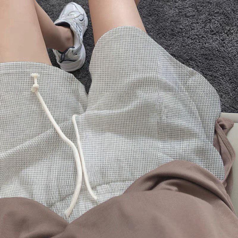 Quần shorts cạp cao chất liệu cotton, quần dây rút mẫu mới nhất_32