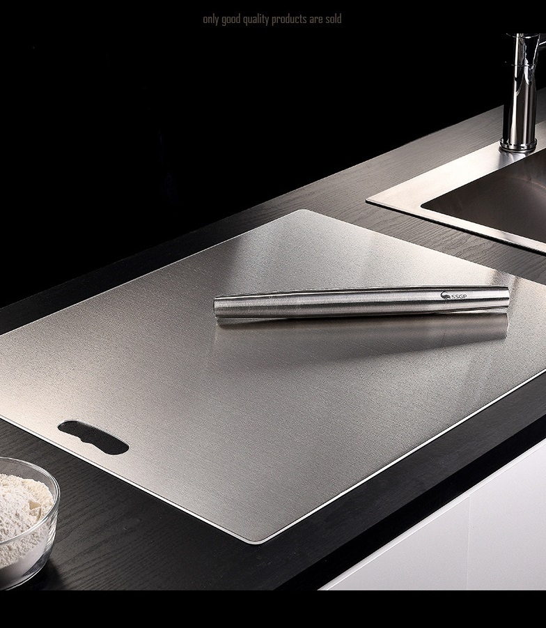 Thớt Nhào Bột Inox 304, 46x40cm, Dày: 1.5mm, 2100g