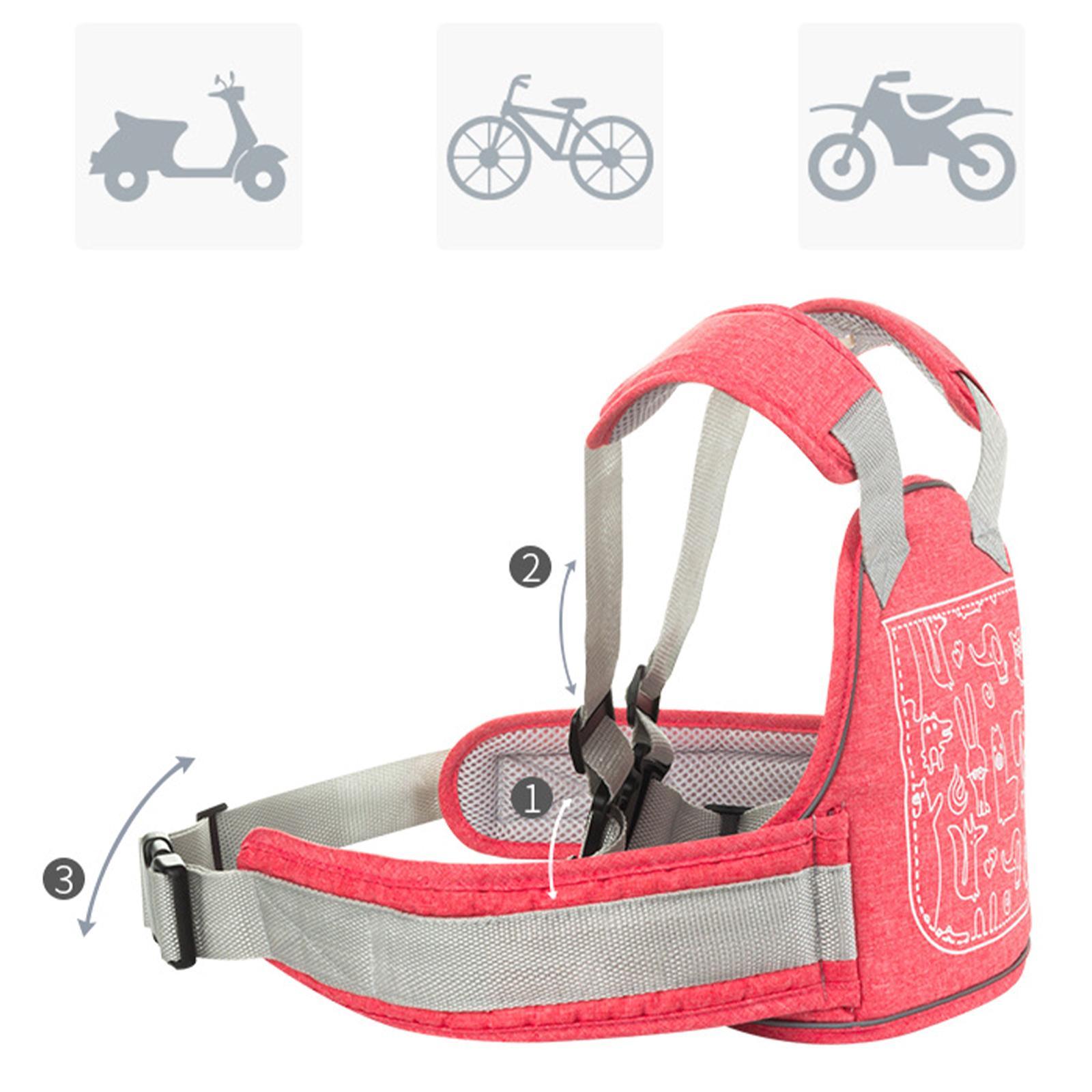 Motorcycle Children Kids Belt Seat Harness Belt Pink