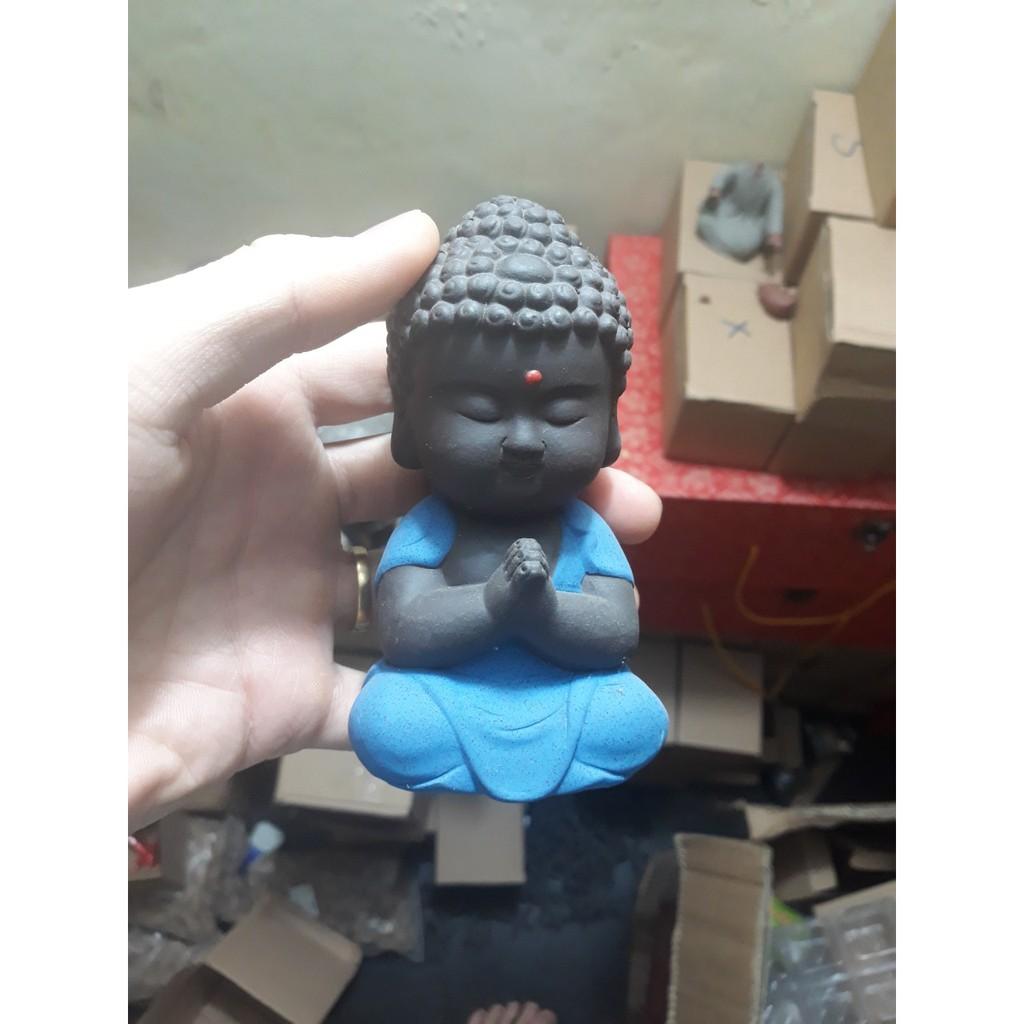 Tượng quan âm tịnh tâm bái phật- Tượng phật mini đẹp nhất- quan âm gốm tử sa