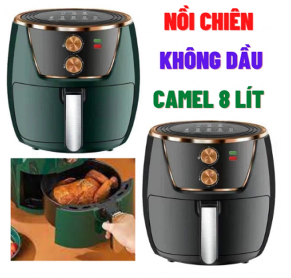 Nồi chiên không dầu CAMEL 8 lít mẫu tròn