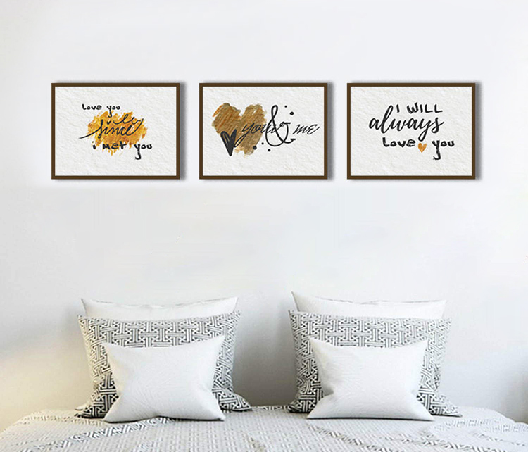 Bộ 3 Tranh Canvas &quot;You And Me&quot; W130 (Size