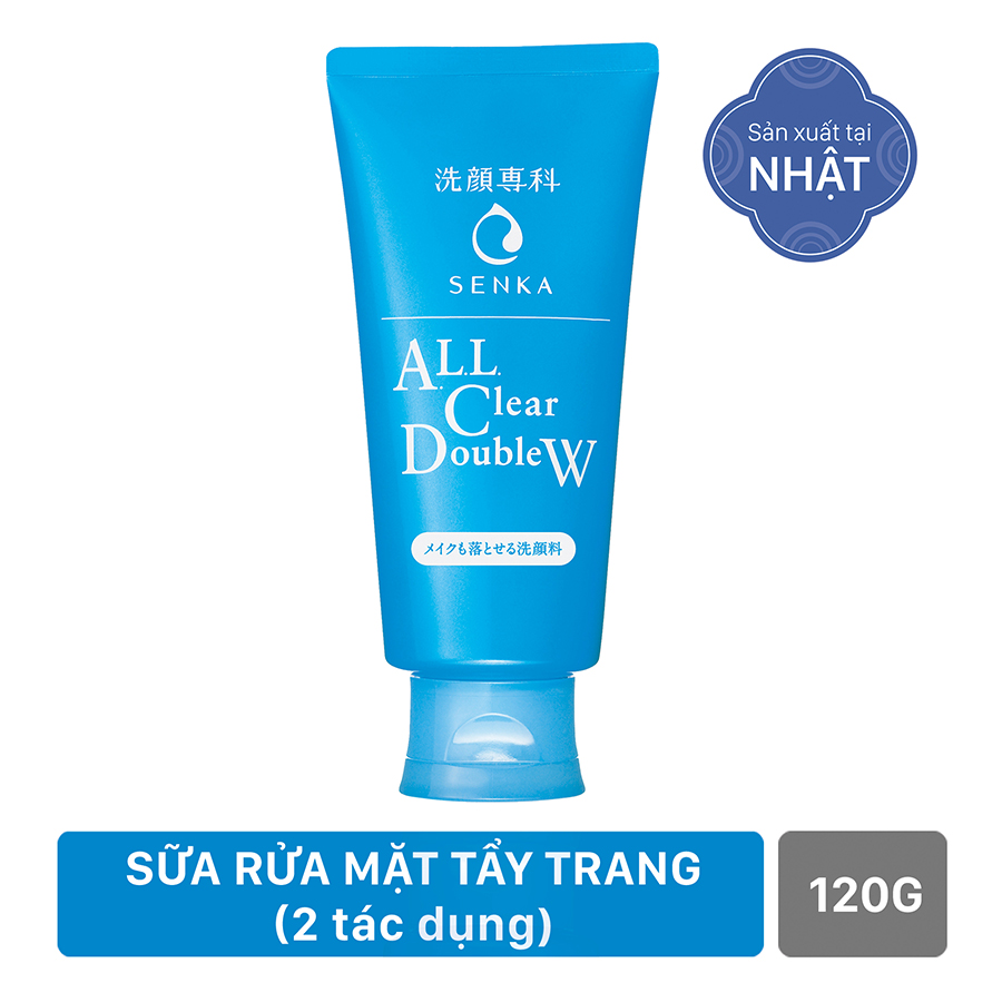 Sữa Rửa Mặt Tẩy Trang 2 Tác Dụng Senka All Clear Double Wash 14851 (120g)