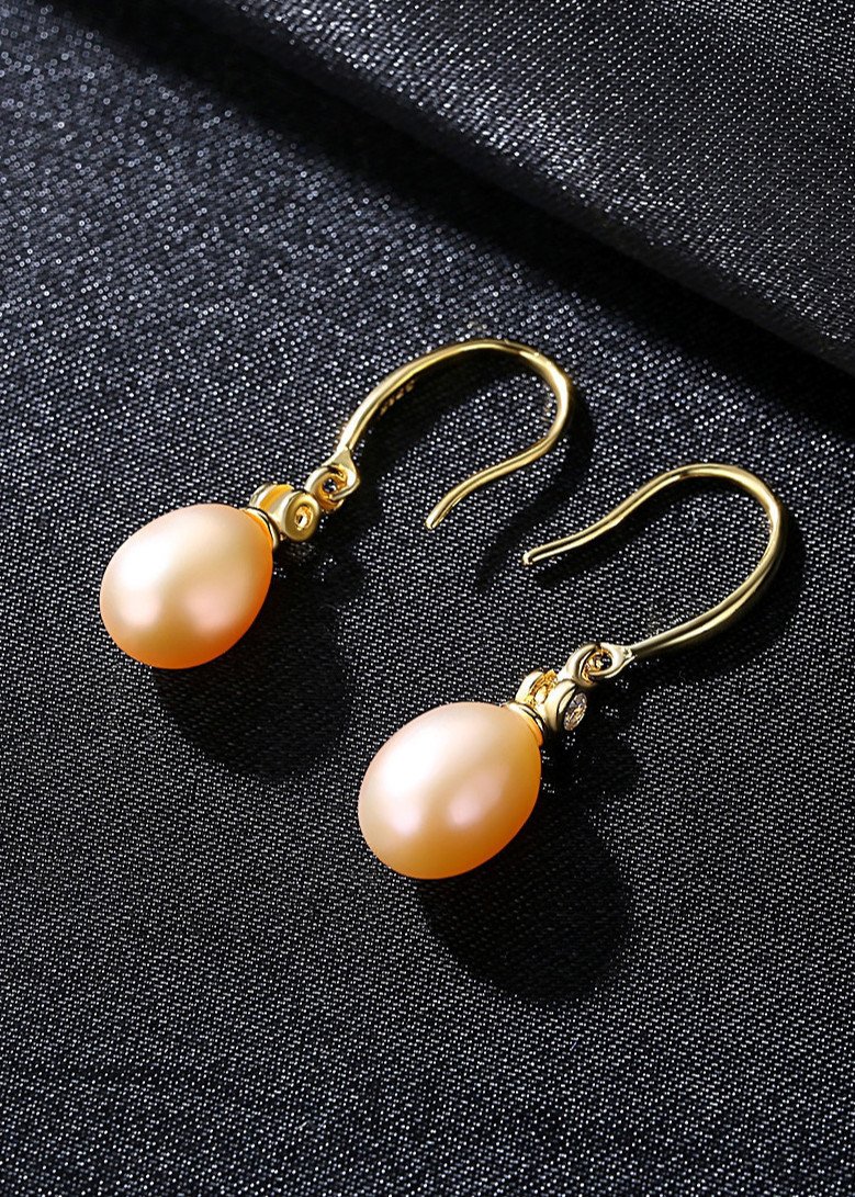 Khuyên Tai Bạc Thời Trang Nữ Cao Cấp PAG Pearl- Bảo Ngọc Jewelry B1932 Cam