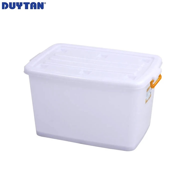 Thùng vuông nhựa Duy Tân 55 lít có bánh xe - 17489 - Hàng chính hãng