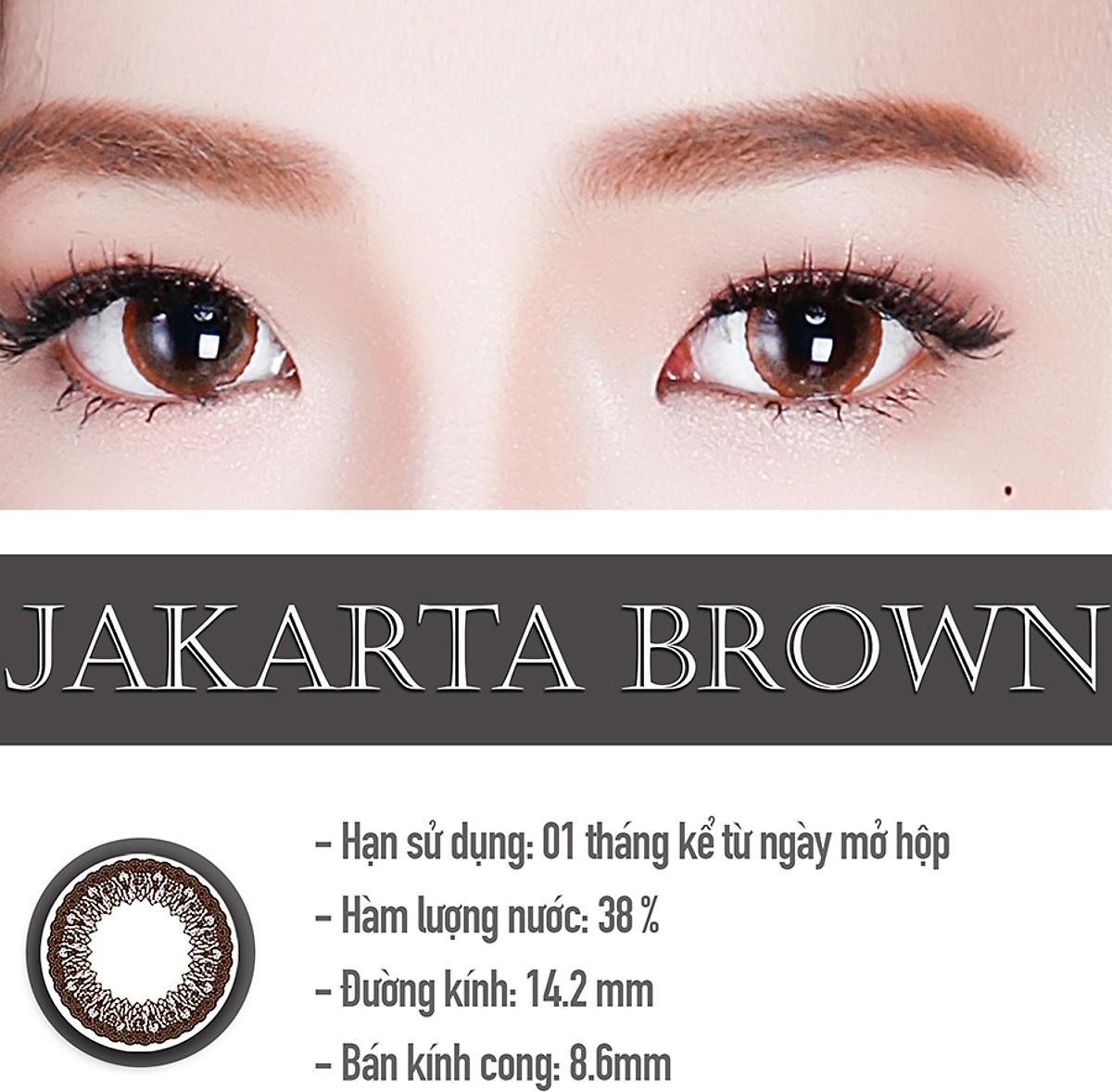 [Một miếng] Kính Áp Tròng Dùng 1 Tháng Eye Secret KM1T - Jakarta Brown (3 Độ)