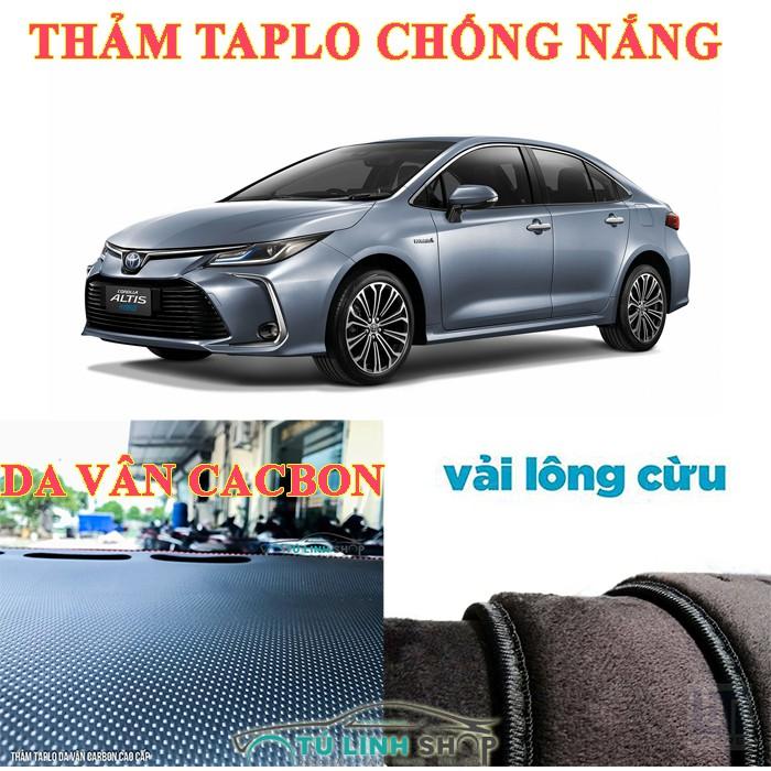 Thảm taplo cho xe ALTIS bằng lông Cừu 3 lớp hoặc Da vân cacbon