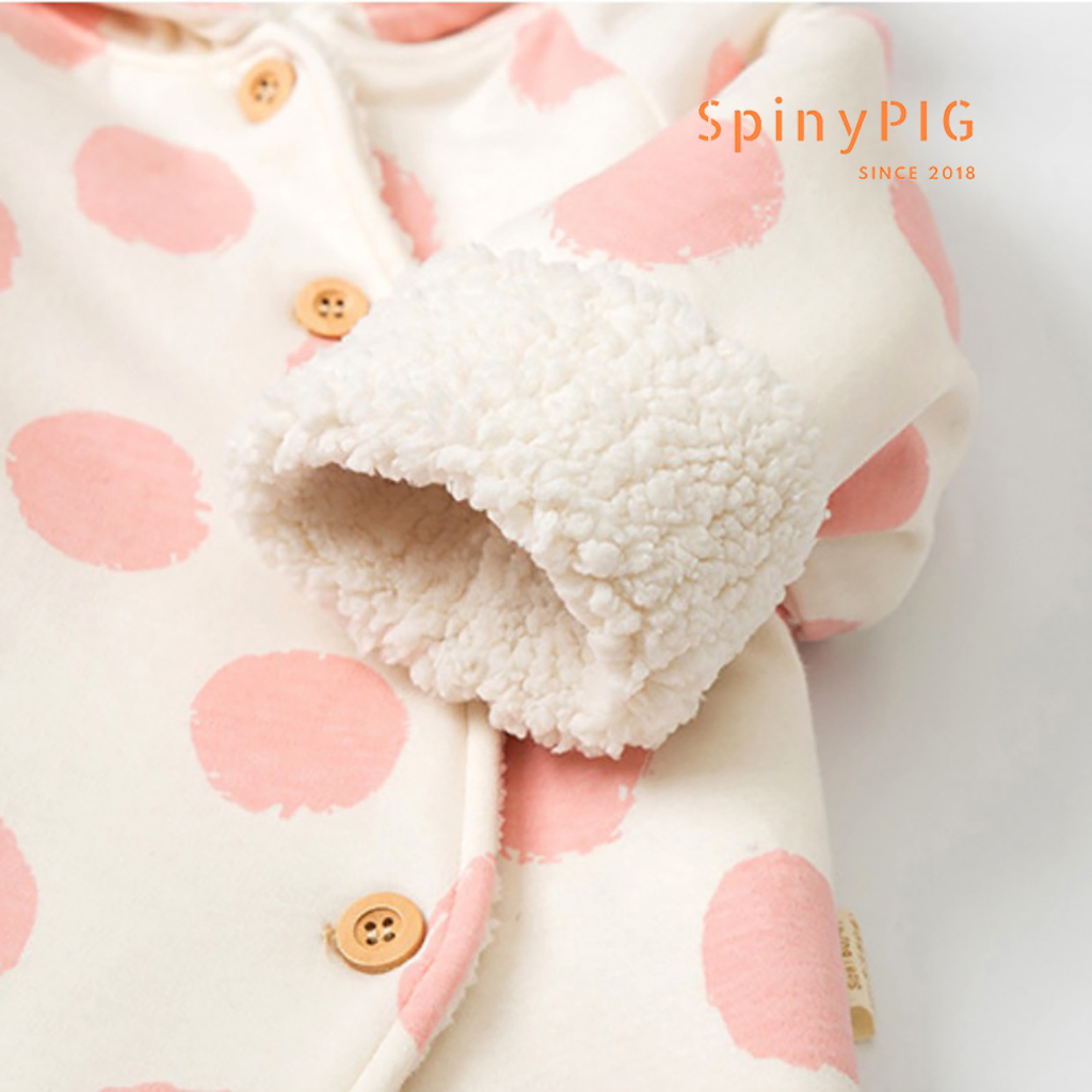 Áo khoác cho bé 0-4 tuổi trần bông 100% cotton hữu cơ tự nhiên không chất tẩy nhuộm cực kỳ ấm áp và xinh xắn