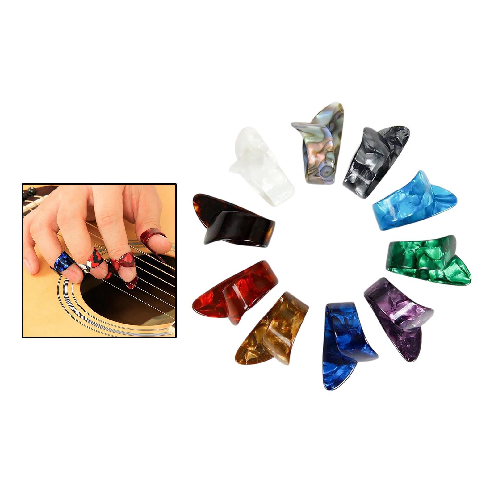10Pcs Guitar Thumb Finger Picks for Banjo String Instrument Accessories