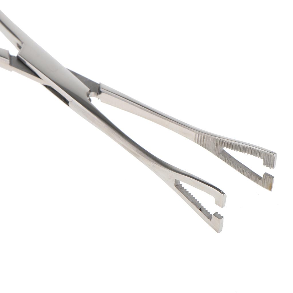 6" Stainless Steel Slotted Triangle Forcep Body Piercing Clamp Tool w/ Lock