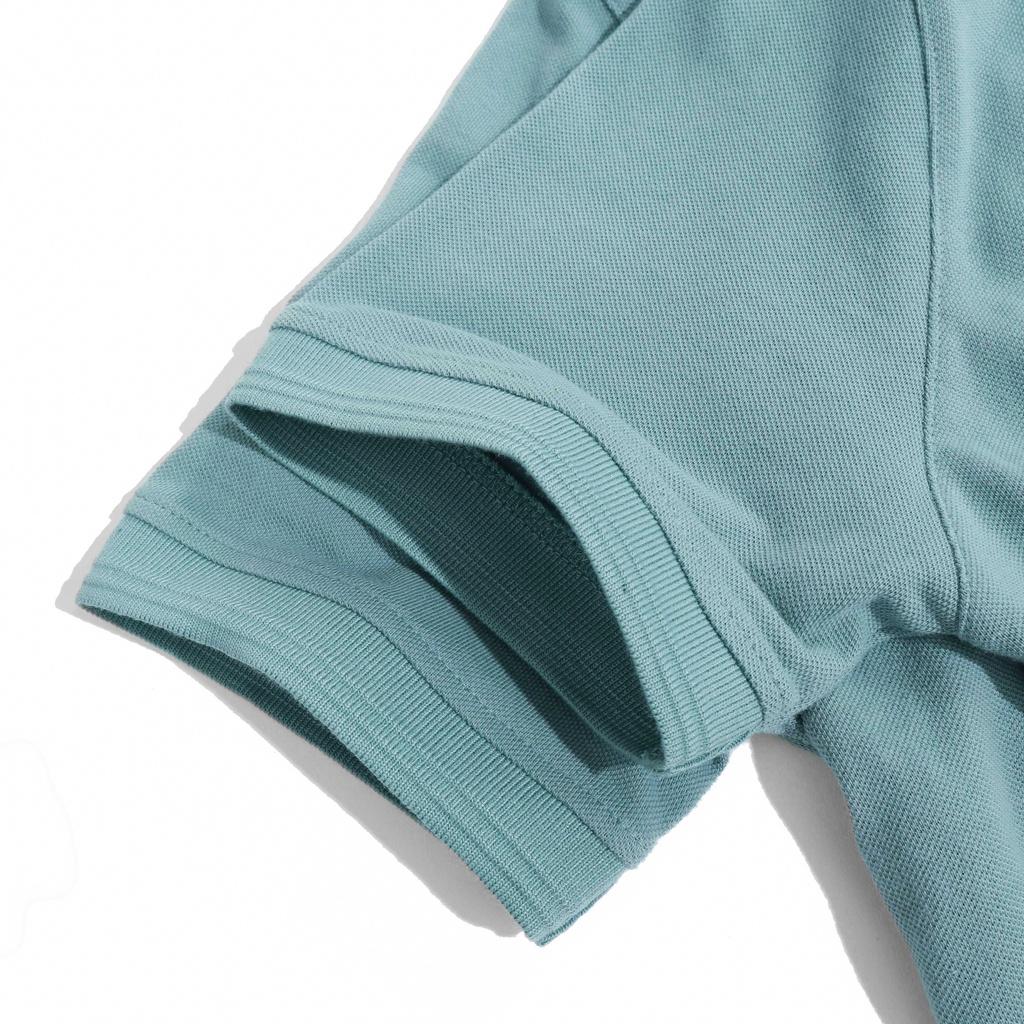Áo Thun Polo Nam Cổ Bẻ Xanh Cyan BY COTTON Cyan Basic Polo