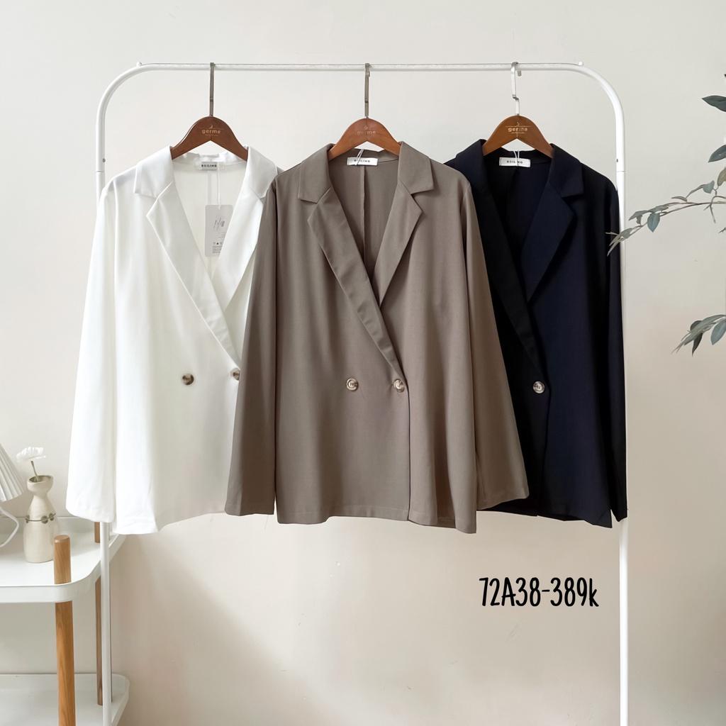 Áo khoác blazer vest nữ cổ gập 72a38 by germe