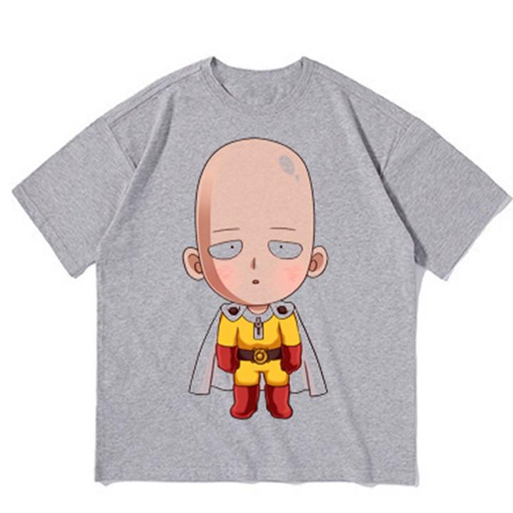 Áo thun bé trai form rộng in hình SAITAMA - ATBT22
