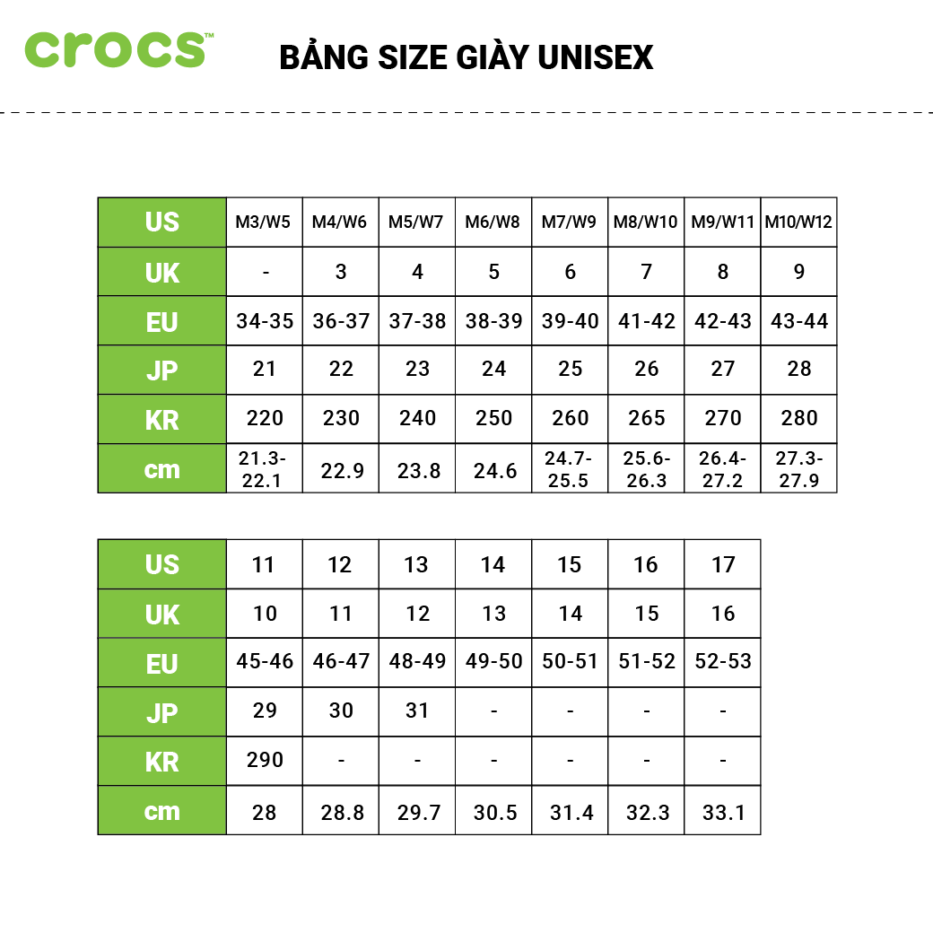 Giày nhựa unisex Crocs Classic - 10001-410