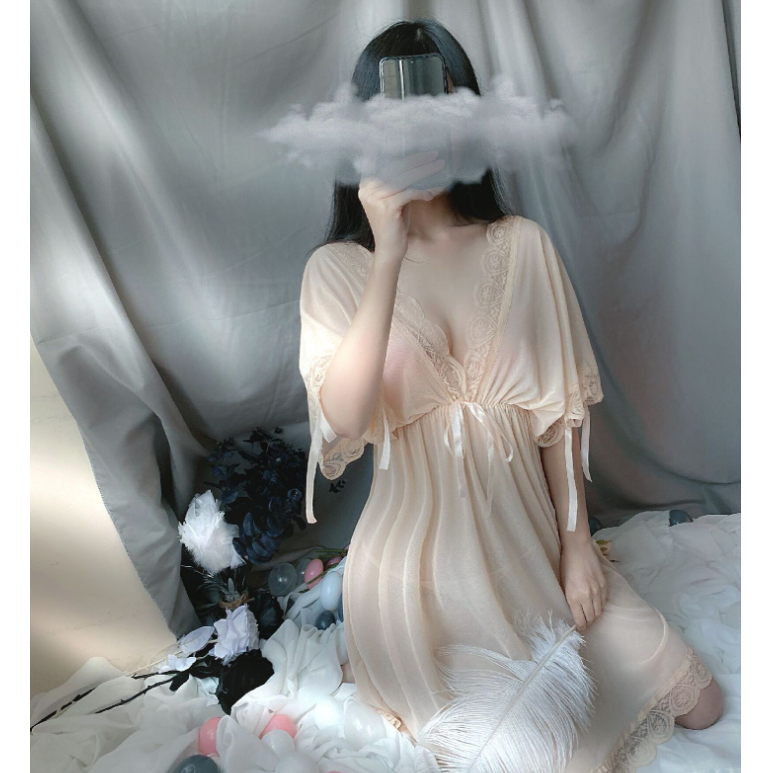 Váy ngủ phối ren sexy gợi cảm chất vải mềm mịn siêu tôn dáng