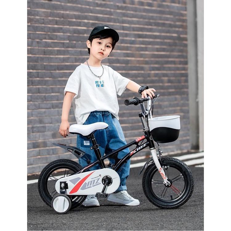 Xe đạp 4 bánh XMZ cao cấp sơn tĩnh điện khung carbon bánh xe 3 lớp đặc cho phù hợp với bé 3-6t