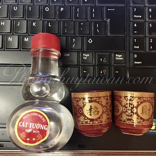 Chai Rượu_ Cúng hồ lô bầu nhỏ gọn, tiện lợi 140ml - thờ cúng